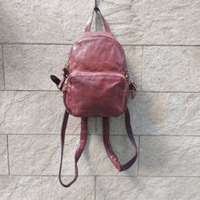 Load image into Gallery viewer, Campomaggi/Mini Backpack-without rivets(Wine/Grey)