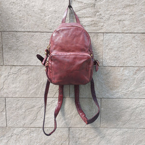 Campomaggi/Mini Backpack-without rivets(Wine/Grey)