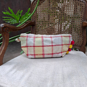 西班牙設計師/Woven Cotton pouch bag