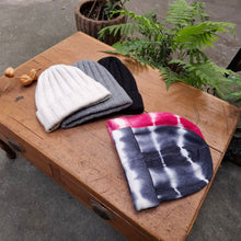 Load image into Gallery viewer, 義大利MJW/Cashmere Knitting Hat (Pink/Navy)