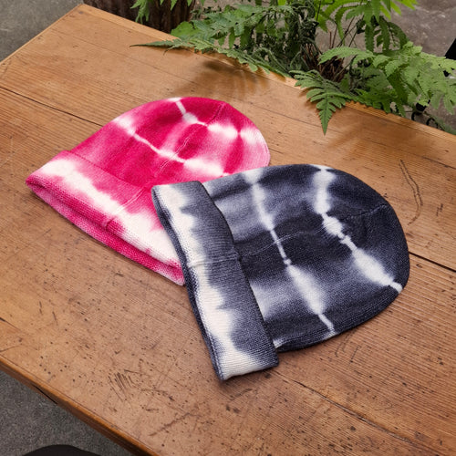 義大利MJW/Cashmere Knitting Hat (Pink/Navy)