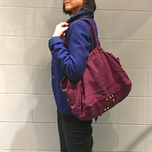 Load image into Gallery viewer, Delle Cose/Purple canvas bag