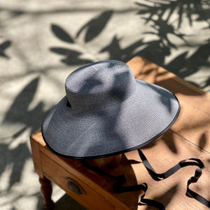 日本設計師草帽/Wide brim paper hat (Natural/Brown/Denim)