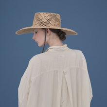 Load image into Gallery viewer, 日本設計師草帽/Wide brim lace straw hat