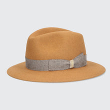 Load image into Gallery viewer, Borsalino/Felt hat in camel(Size 60)