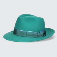 Load image into Gallery viewer, Borsalino/Turquoise fedora hat(58)