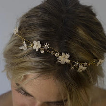 Load image into Gallery viewer, Cecile Boccara/Pink Flowers Tiara
