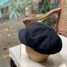 Load image into Gallery viewer, Doria/Black Wool Sailor Cap