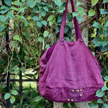 Load image into Gallery viewer, Delle Cose/Purple canvas bag