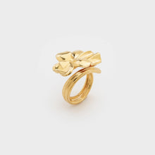 Load image into Gallery viewer, Cecile Boccara/Gold Flower Ring