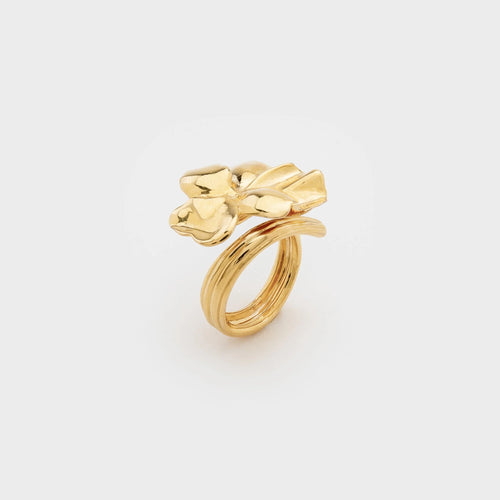 Cecile Boccara/Gold Flower Ring