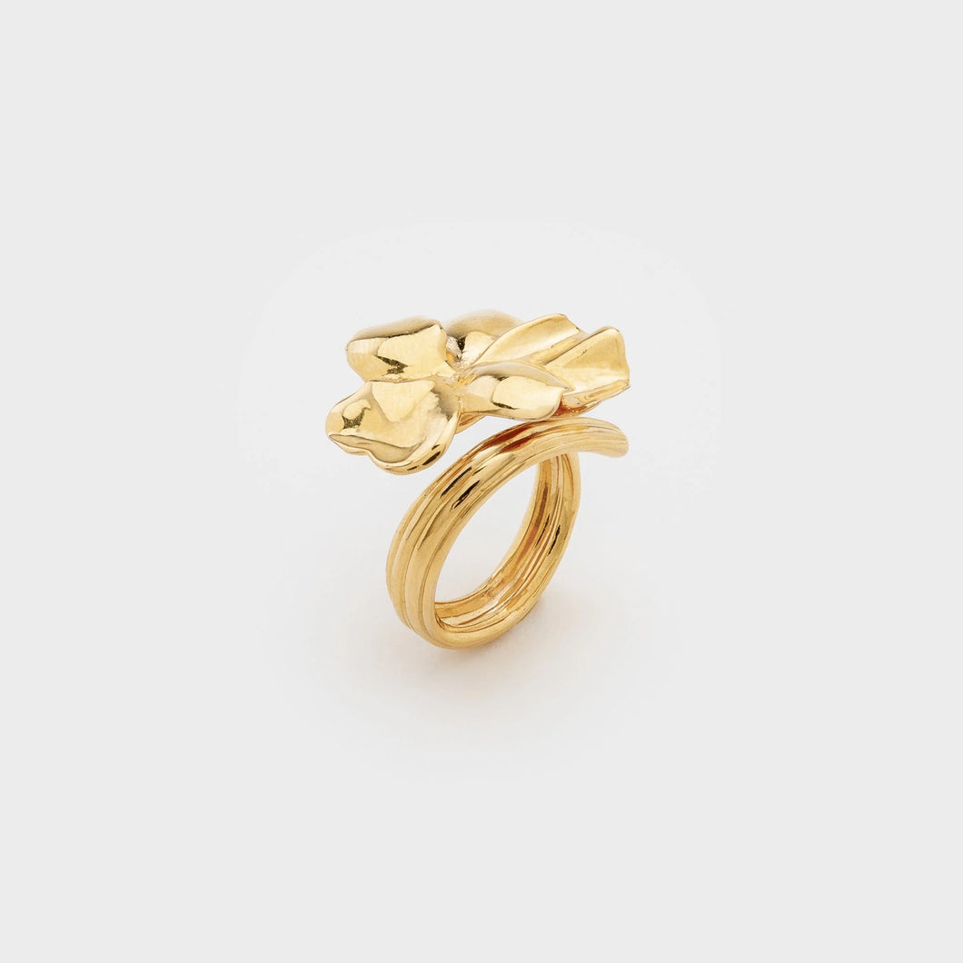 Cecile Boccara/Gold Flower Ring