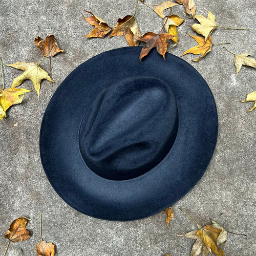 Reinhard Plank/Felt Hat (Black/White Gold)