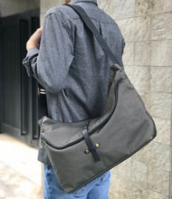 Load image into Gallery viewer, Jas M.B./Large Canvas Bucket Bag(Black/Grey)