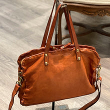 Load image into Gallery viewer, Campomaggi/Unisex Tote(Cognac/Black)