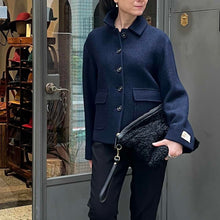 Load image into Gallery viewer, 義大利Massimo Alba/Navy Vergin Wool Jacket