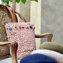 Load image into Gallery viewer, 英國品牌/Wool Tote Bag (Pink/Grey)