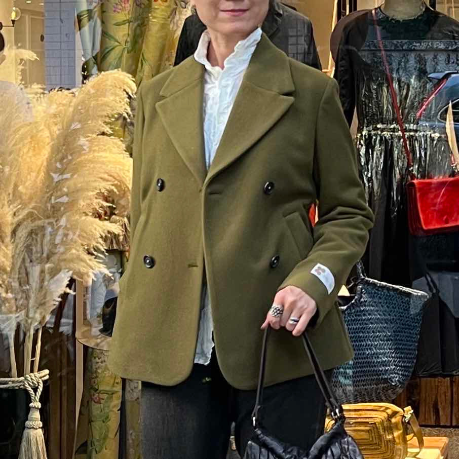 義大利Massimo Alba/Military Green Wool Jacket