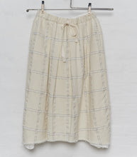 Load image into Gallery viewer, H+ by Hannoh Wessel/Natural Check Wool Skirt