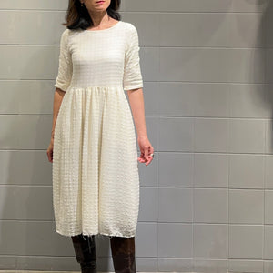 H+ by Hannoh Wessel/Light Wool Dress in Natural (Size:38)