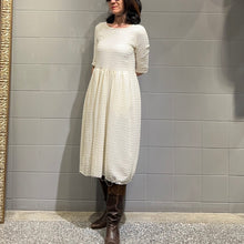Load image into Gallery viewer, H+ by Hannoh Wessel/Light Wool Dress in Natural (Size:38)