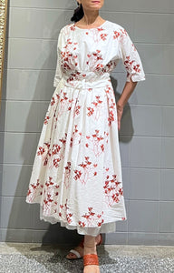 H+ by Hannoh Wessel/Flower print dress(#36/38)