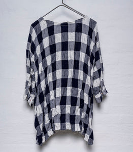 H+ by Hannoh Wessel/Blue plaid top(36)