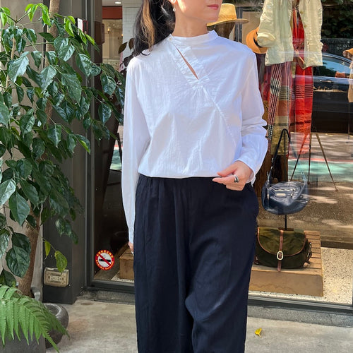 H+ by Hannoh Wessel/White cotton top(36)