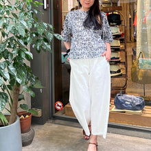 Load image into Gallery viewer, 義大利設計師品牌/Ink speck Cotton top(Olive/Navy)