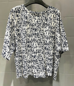義大利設計師品牌/Ink speck Cotton top(Olive/Navy)