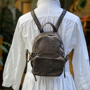 Campomaggi/Mini Backpack-without rivets(Wine/Grey)