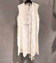 Load image into Gallery viewer, 義大利設計師品牌/PATCH DRESS COULISSE義大利提花棉布洋裝(42)