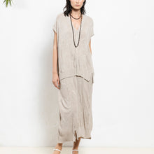 Load image into Gallery viewer, 義大利設計師品牌/Light beige knitting dress