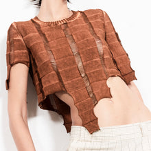 Load image into Gallery viewer, 義大利設計師品牌/Knitting Crop top-Natural(40/42)