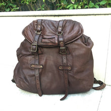 Load image into Gallery viewer, Christian Peau/Large frame soft lambskin backpack - OBEIOBEI