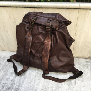 Christian Peau/Large frame soft lambskin backpack - OBEIOBEI