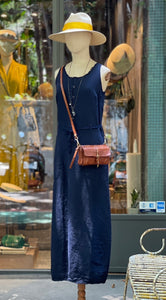 H+ by Hannoh Wessel/Navy sleeveless dress(38)