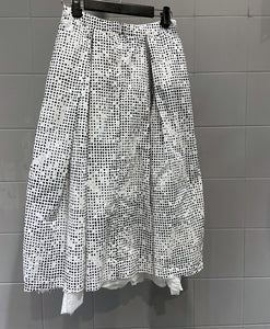 H+ by Hannoh Wessel/Dots print skirt(Size:36)