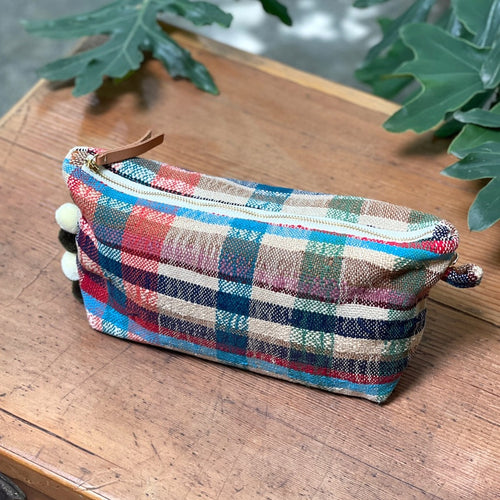 西班牙設計師/Woven Cotton pouch bag - OBEIOBEI