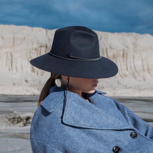 Doria/Grey Blue Felt Hat