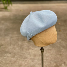 Load image into Gallery viewer, 日本設計師帽款/Blue Linen Beret