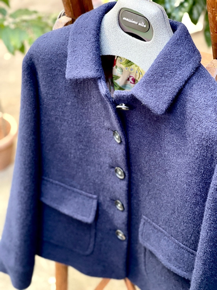義大利Massimo Alba/Navy Vergin Wool Jacket