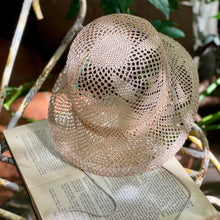 Load image into Gallery viewer, 日本設計師草帽/Lace straw hat(Black/Beige)