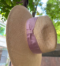 Load image into Gallery viewer, Borsalino/Wide Brim Panama Hat for Lady - Pink ribbon