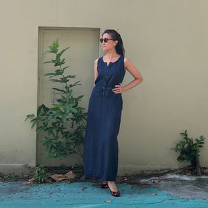 H+ by Hannoh Wessel/Navy sleeveless dress(38)