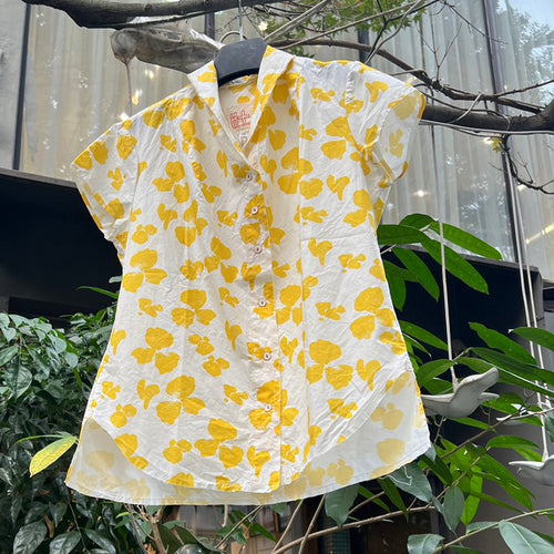 H+ by Hannoh Wessel/Yellow flower shirt(#38)