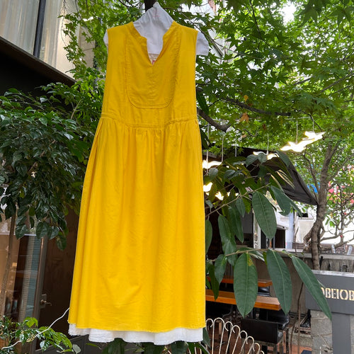 H+ by Hannoh Wessel/Yellow sleeveless dress(#36)
