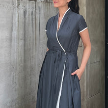Load image into Gallery viewer, H+ by Hannoh Wessel/Grey green dress(36)