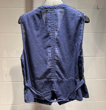 Load image into Gallery viewer, H+ by Hannoh Wessel/Gilet(White/Navy stripe)