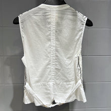 Load image into Gallery viewer, H+ by Hannoh Wessel/Gilet(White/Navy stripe)